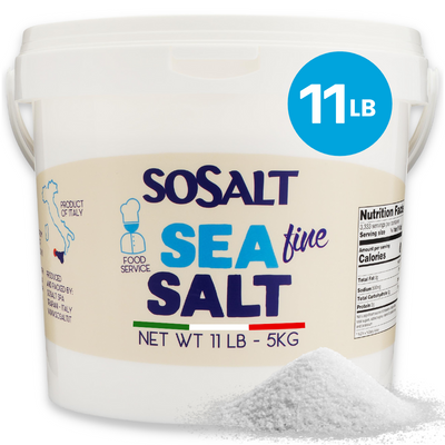 SoSalt, Fine Natural Sea Salt, Sicilian, 11 lb (5 kg)