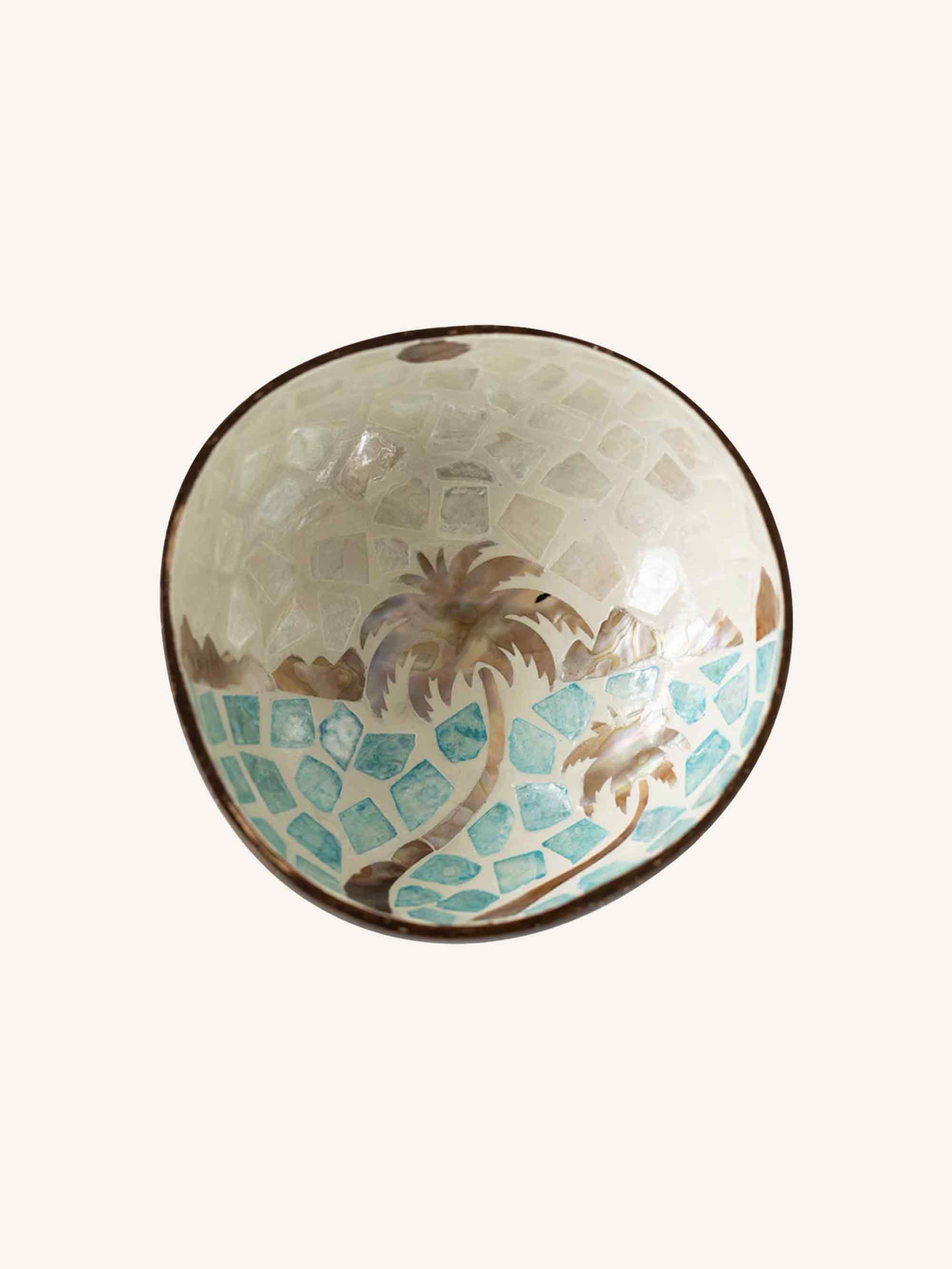HANDMADE NATURAL SHELL COCONUT BOWL DECOR by LINTICO