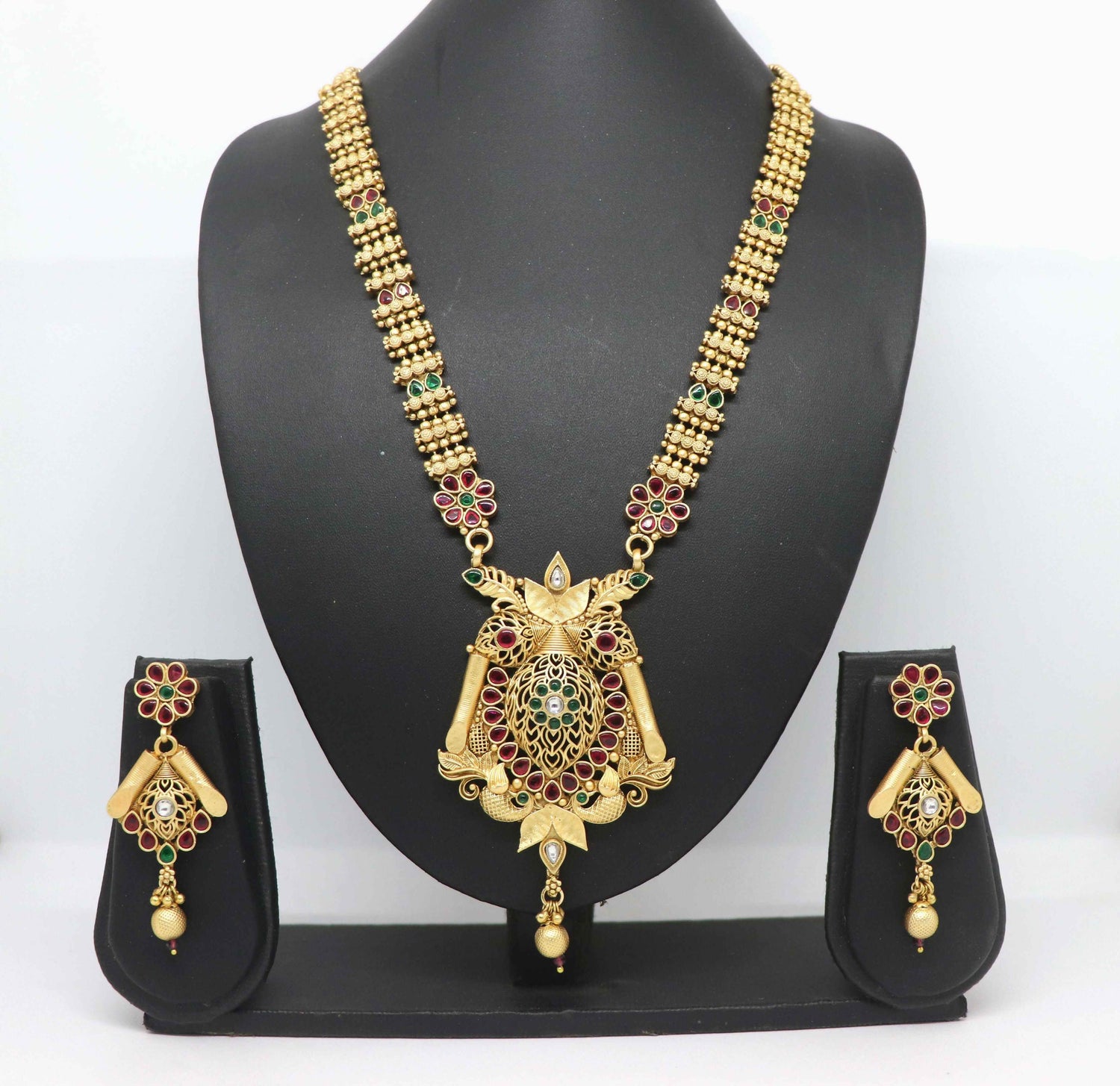 Joban Fashion Brass With Rajwadi Polish Necklace Set