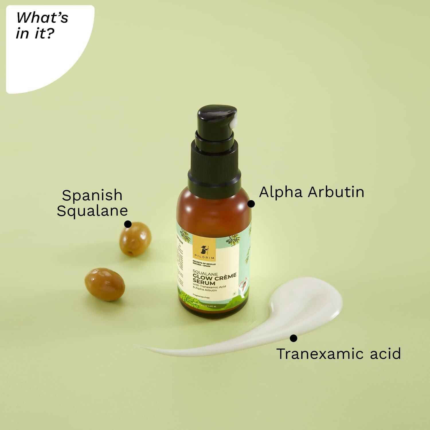 Pilgrim Spanish 4% Niacinamide &amp; 1% Alpha arbutin Glow Crème Face Serum For Glowing Skin