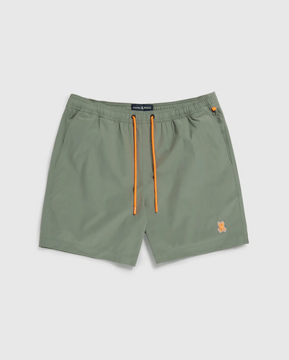 Psycho Bunny Malta Color Changing Swim Trunk - Agave Green by Denim Exchange
