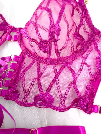 Adriana Rose Pink Adjustable Set