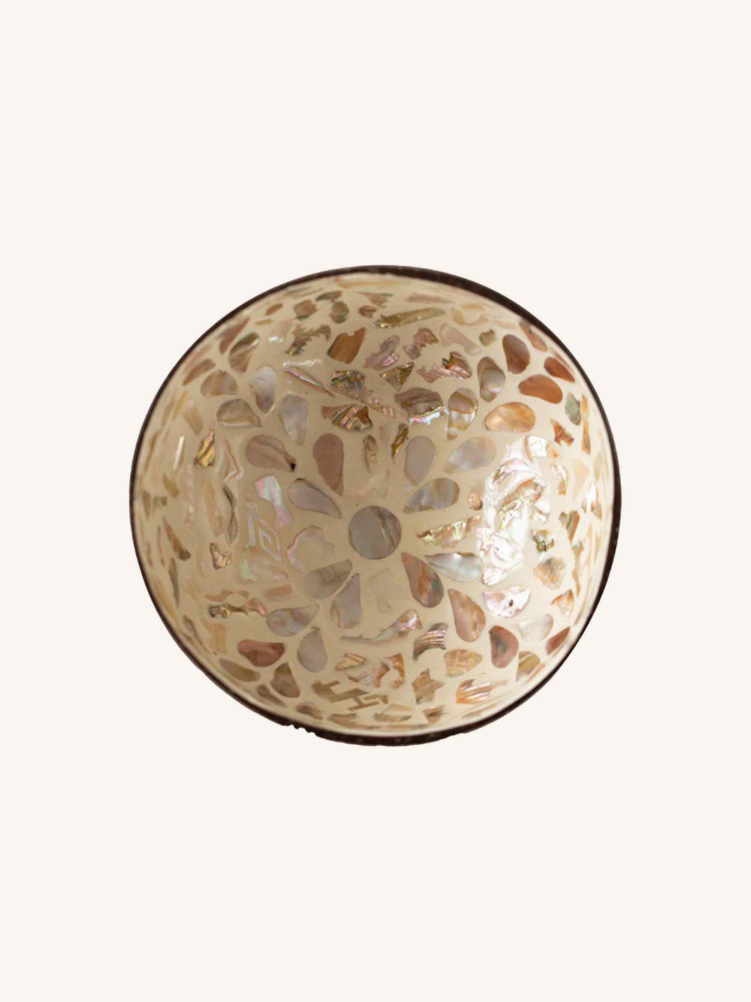 HANDMADE NATURAL SHELL COCONUT BOWL DECOR by LINTICO