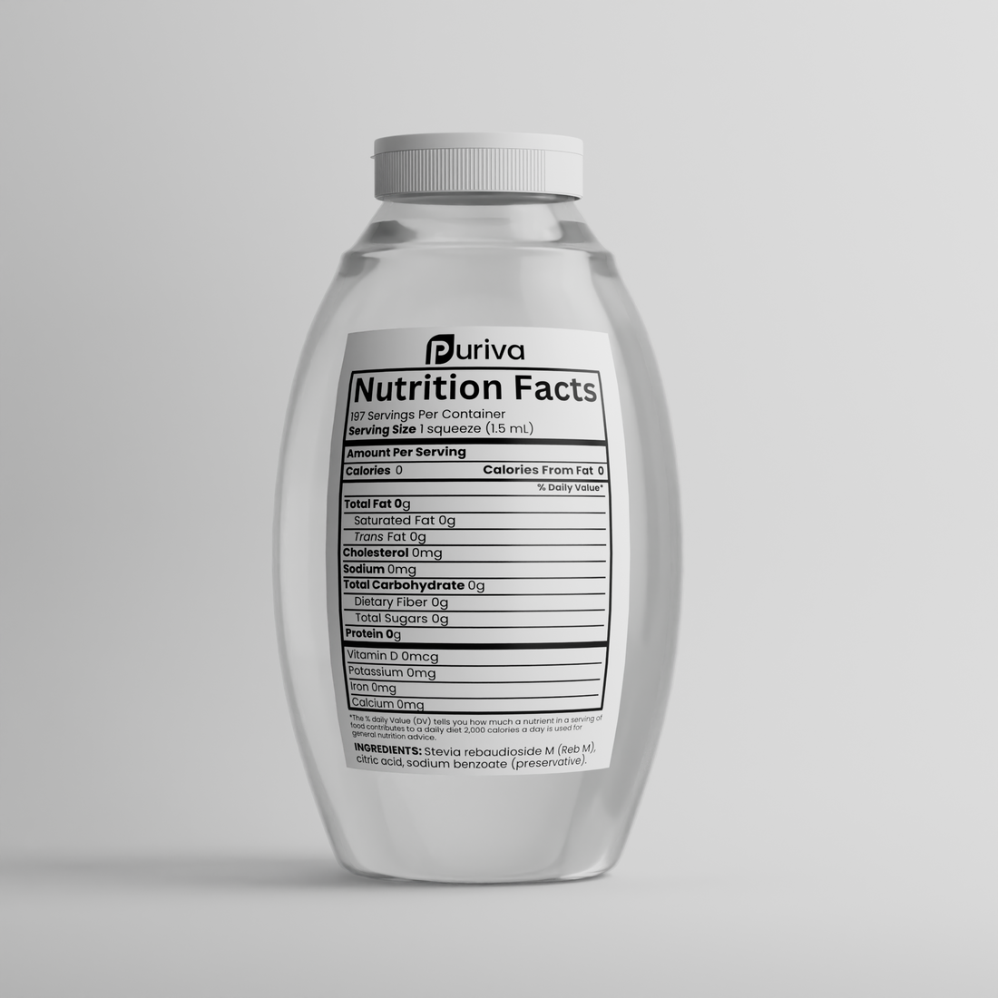 Organic Liquid Stevia Reb M | Sweetener Concentrate | Superior to Reb A, Reb D, and all stevia extracts | 5,000 servings with refill pack, Puriva Nutrition