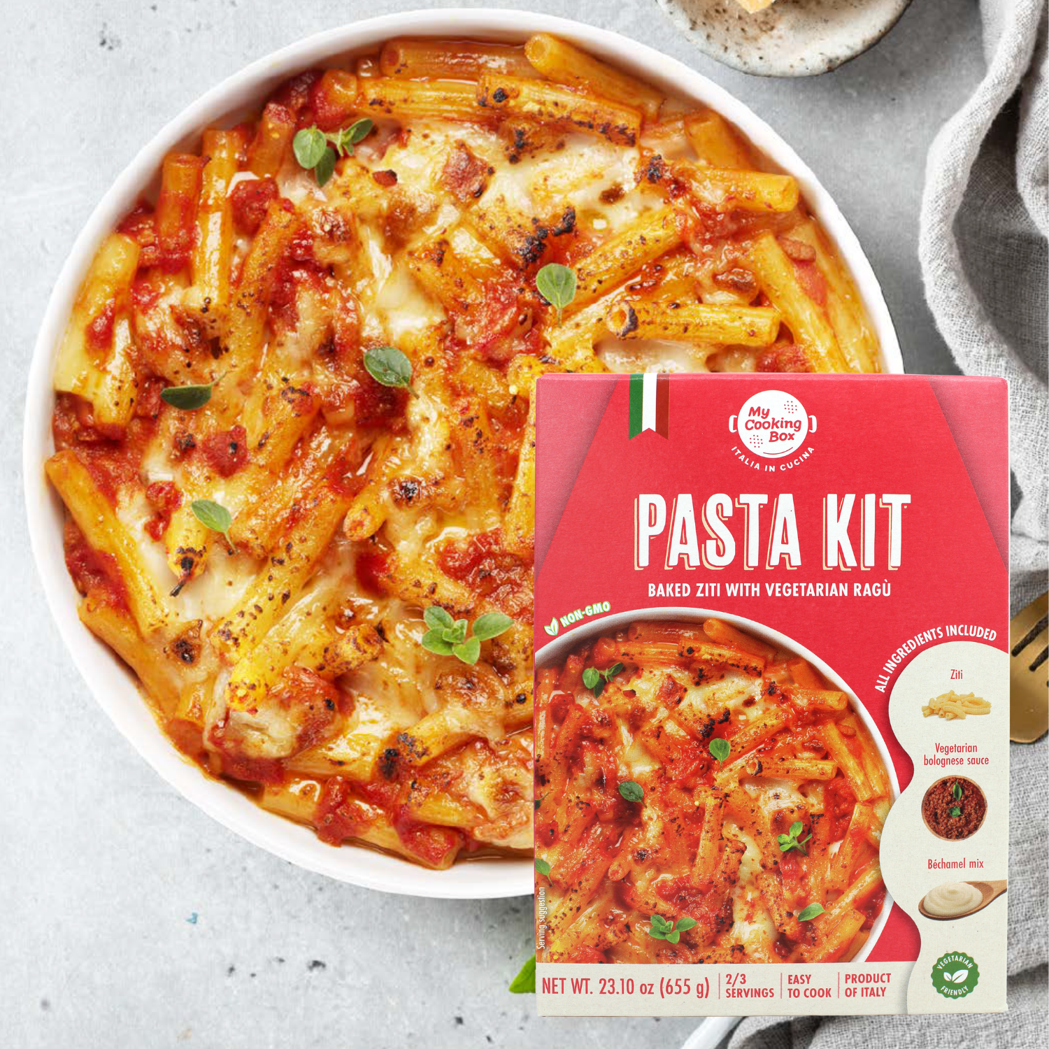 My Cooking Box,  Baked Ziti Pasta Kit