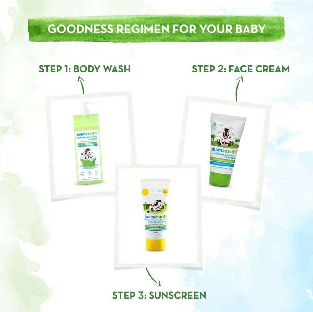 Mamaearth Milky Soft Mineral Based Sunscreen SPF 30 &amp; PA+++ With Oats, Milk and Calendula