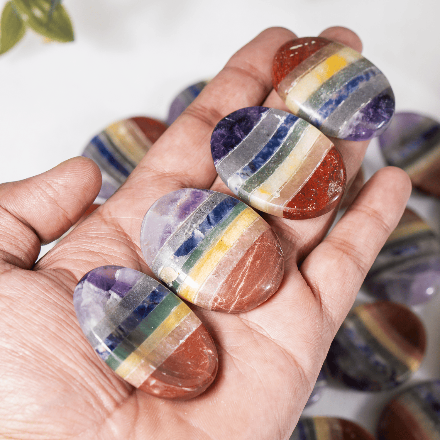 Chakra Bonded Pocket Stones.  DestGlow