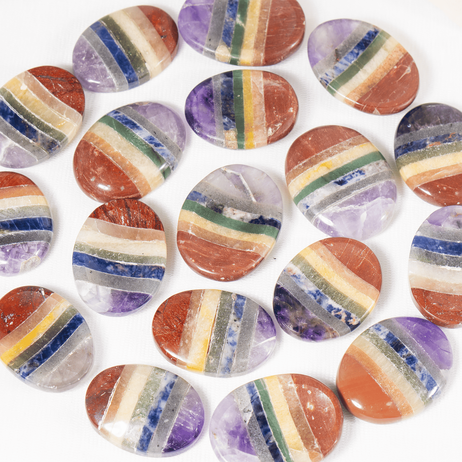 Chakra Bonded Pocket Stones.  DestGlow
