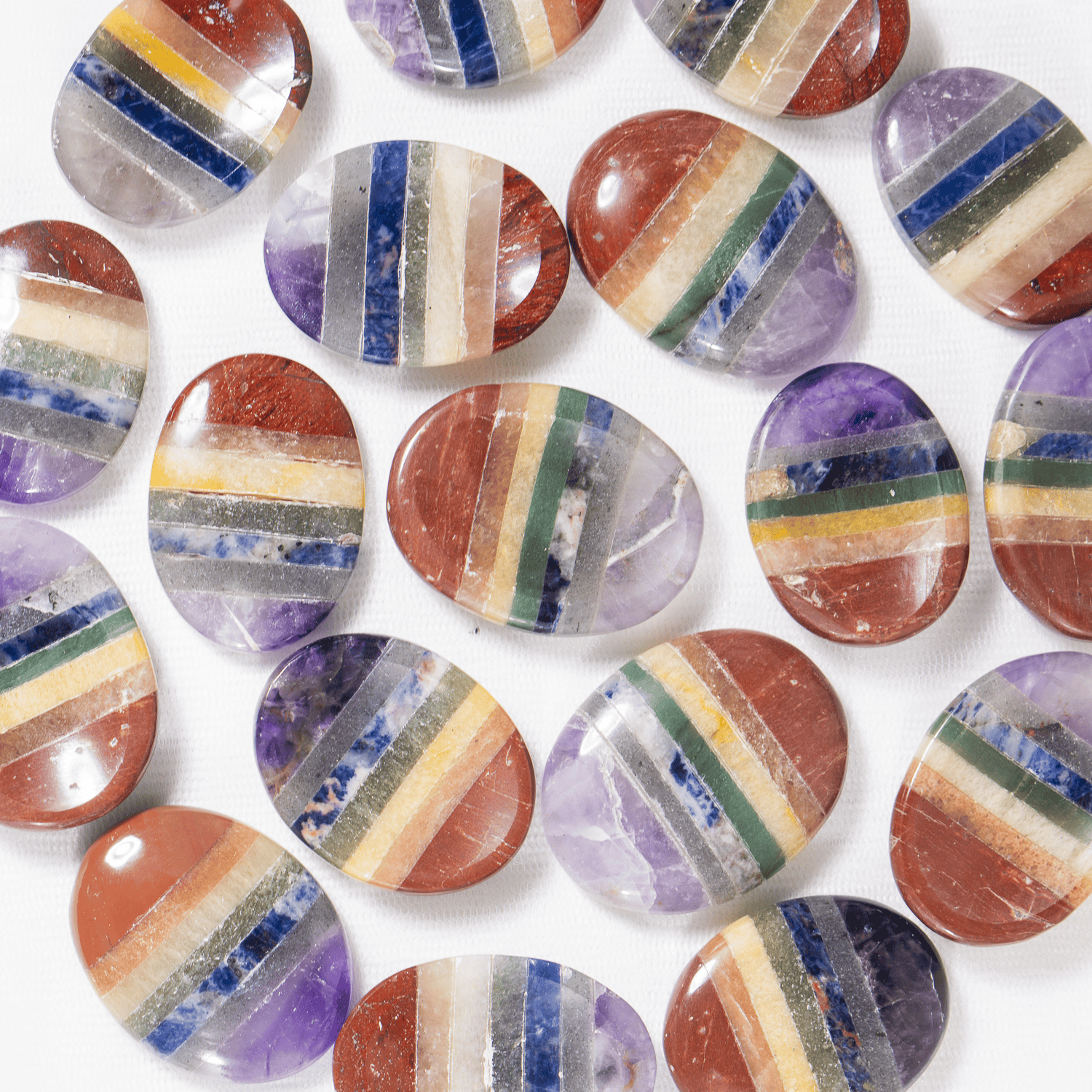 Chakra Bonded Pocket Stones.  DestGlow