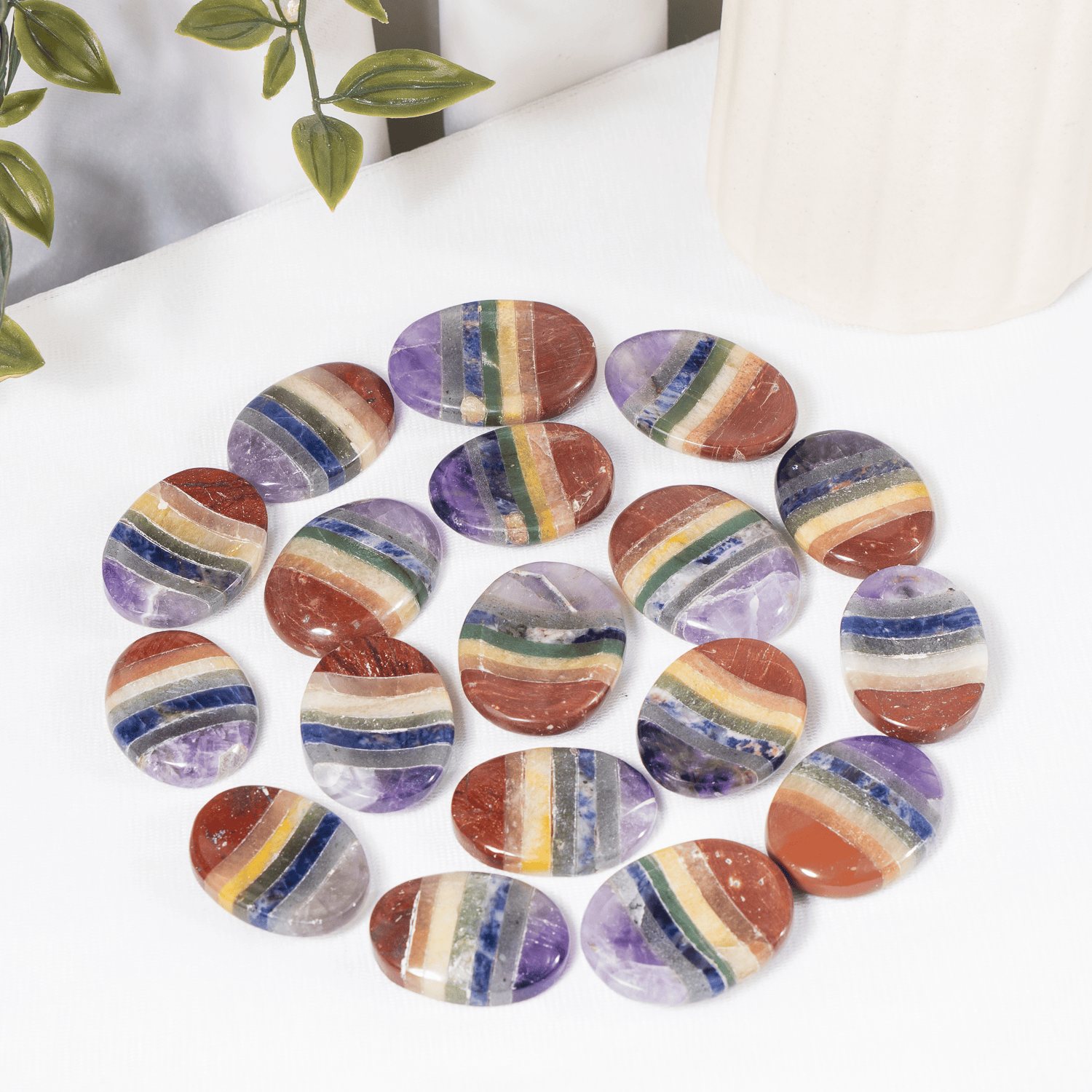 Chakra Bonded Pocket Stones.  DestGlow