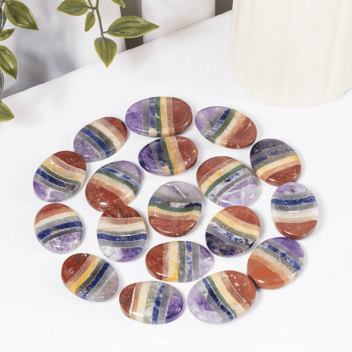 Chakra Bonded Pocket Stones.  DestGlow