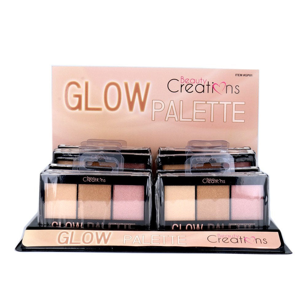BEAUTY CREATIONS Glow Palette Display Set, 12 Pieces - DestGlow
