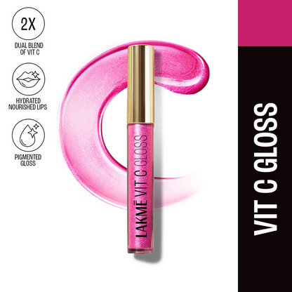 Lakme Superglow Vit C Gloss - Insta Pink