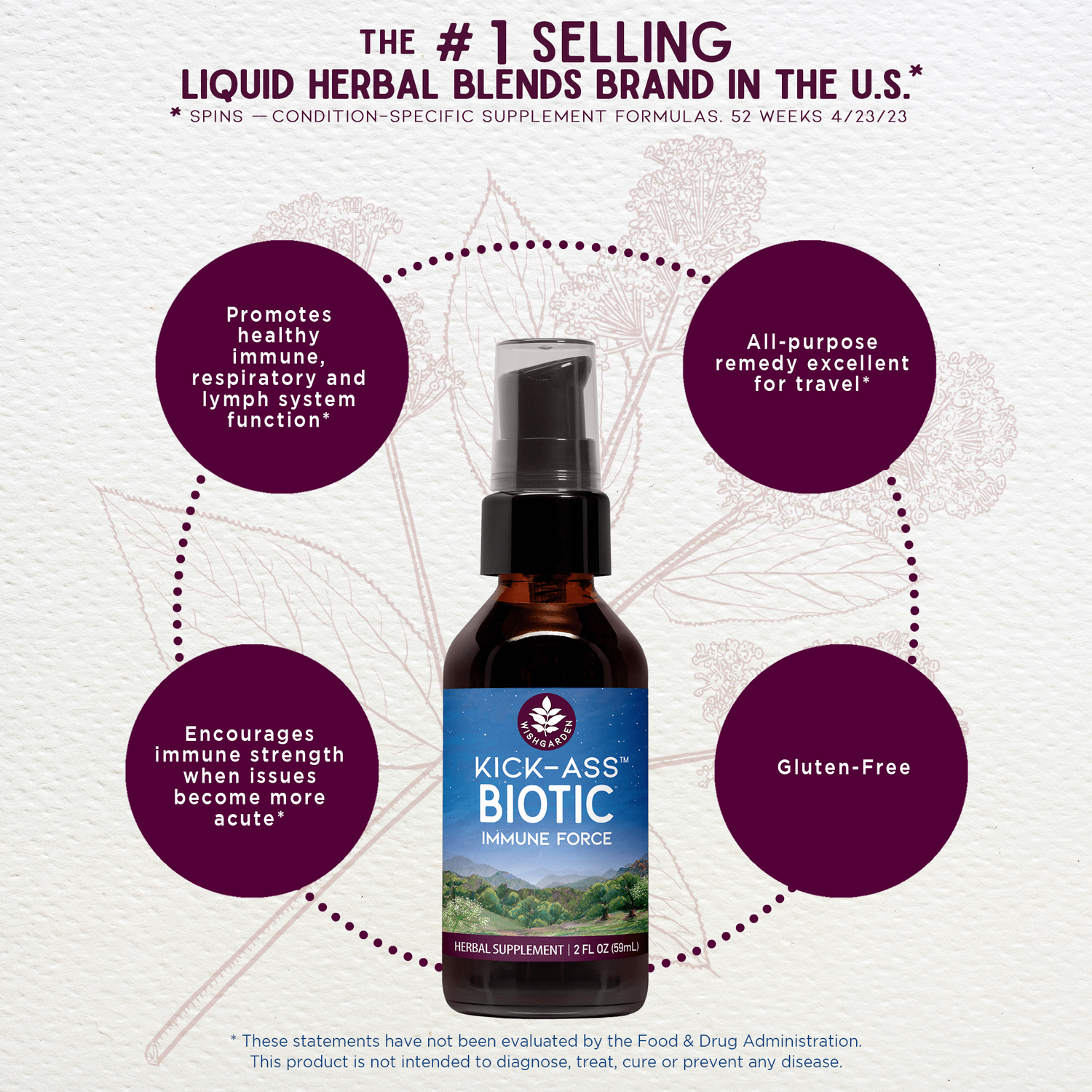 Kick-Ass Biotic Immune Force by WishGarden Herbs