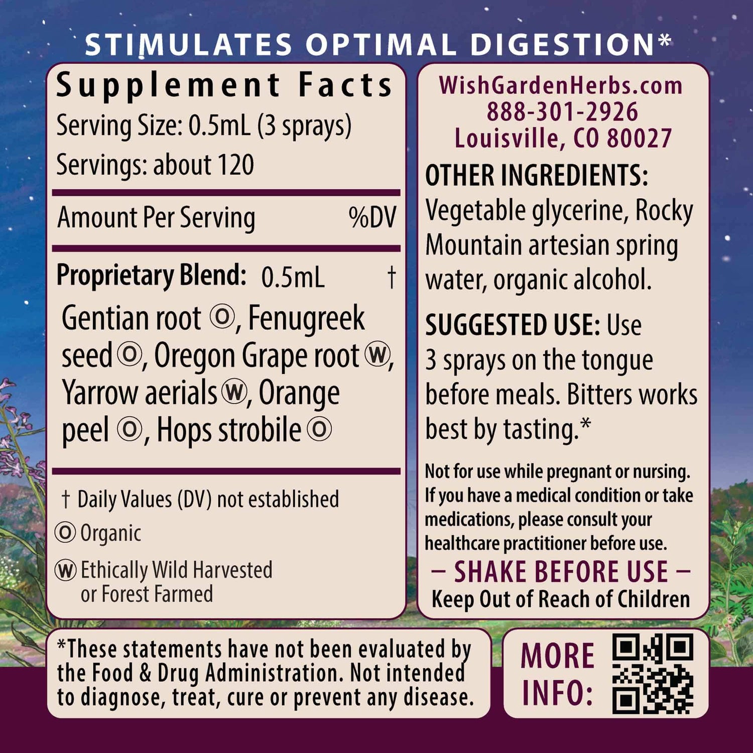 Badass Bitters Digestive Aid by WishGarden Herbs