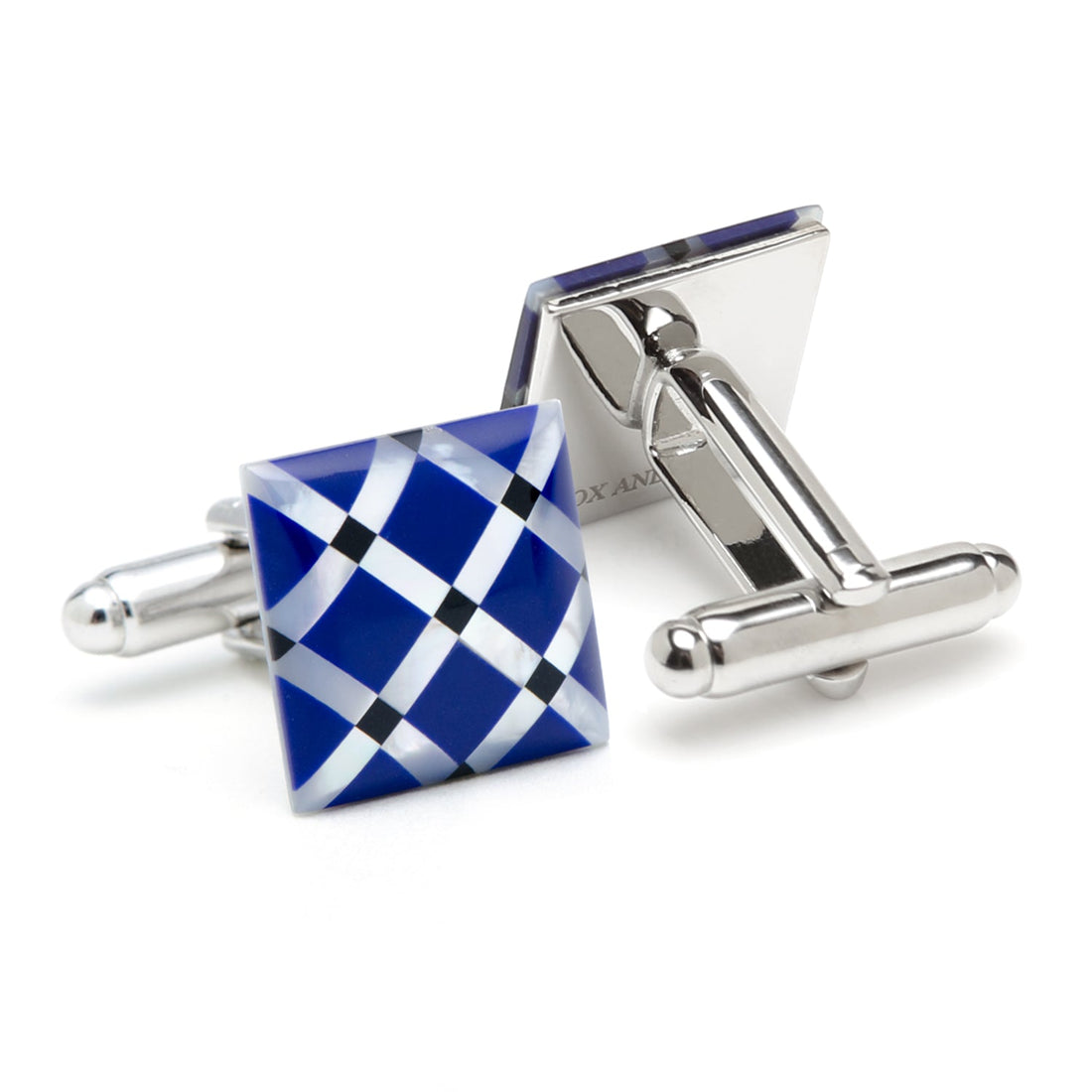 Mother of Pearl Diamond Cufflinks by Cufflinks.com