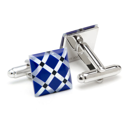Mother of Pearl Diamond Cufflinks by Cufflinks.com