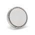 Stainless Steel Rope Border Round Engravable Lapel Pin by Cufflinks.com