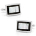 Onyx and Mother of Pearl Key Cufflinks by Cufflinks.com