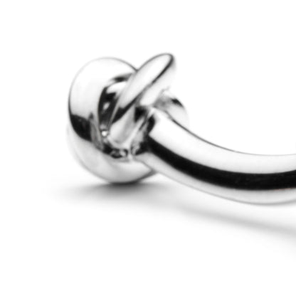 Double Sided Silver Knot Cufflinks by Cufflinks.com