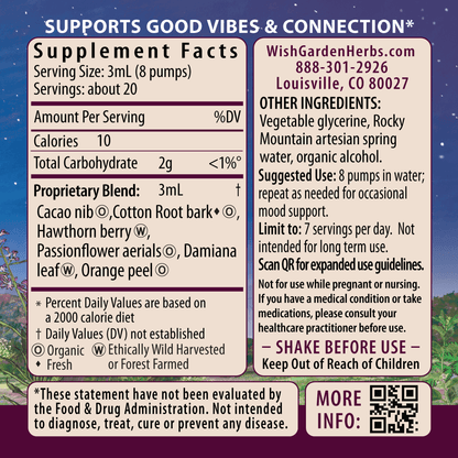Liquid Bliss Mood Elevator by WishGarden Herbs