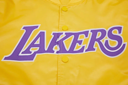Pro Standard LA Lakers Big Logo Satin Jacket - Gold by Denim Exchange