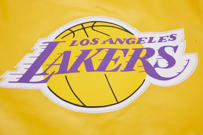 Pro Standard LA Lakers Big Logo Satin Jacket - Gold by Denim Exchange