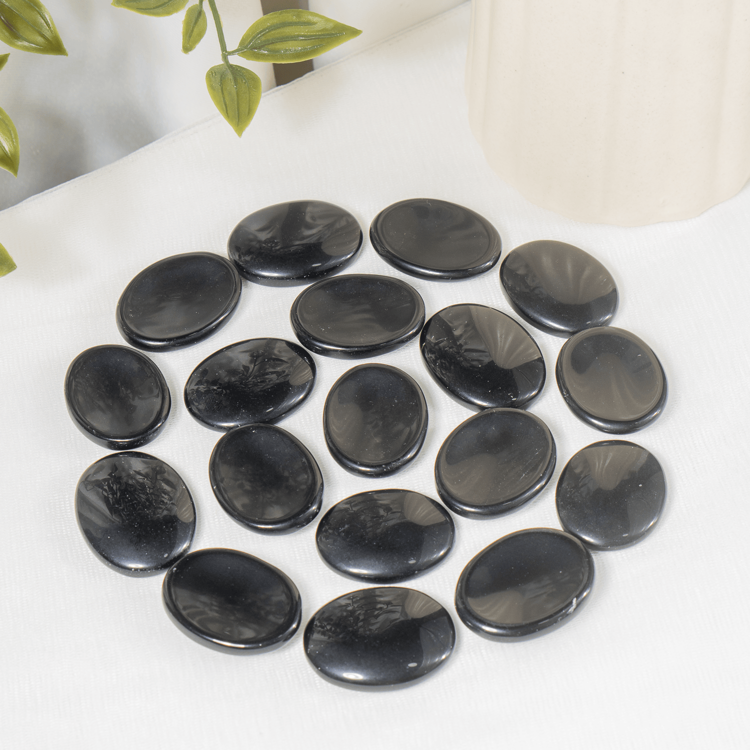 Black Obsidian Pocket Stones.  DestGlow