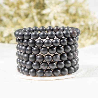 Matt Black Onyx Bracelet (Focus and Growth)  DestGlow