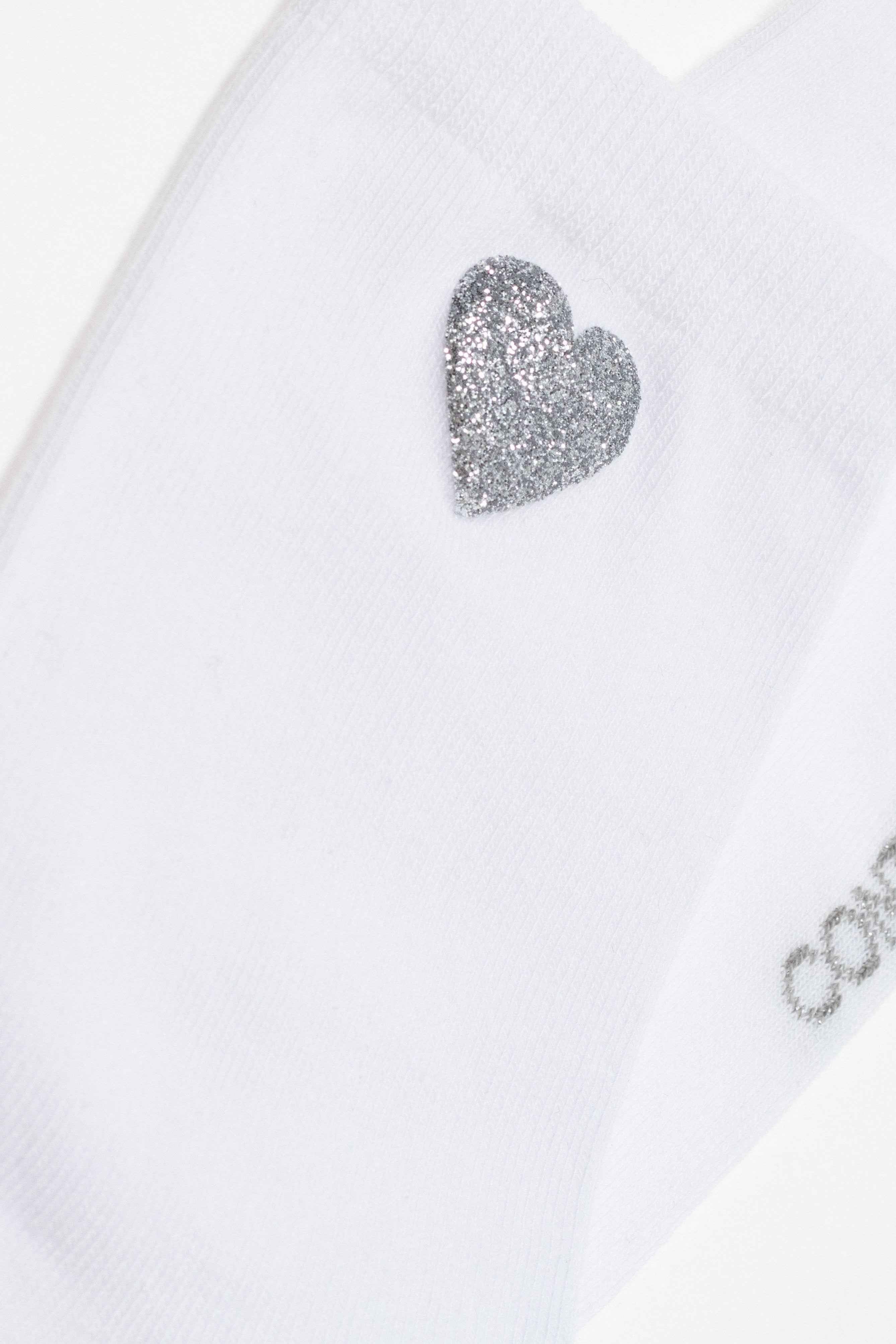 Cotton Socks Conte Classic 427 - Shimmering Heart Pattern