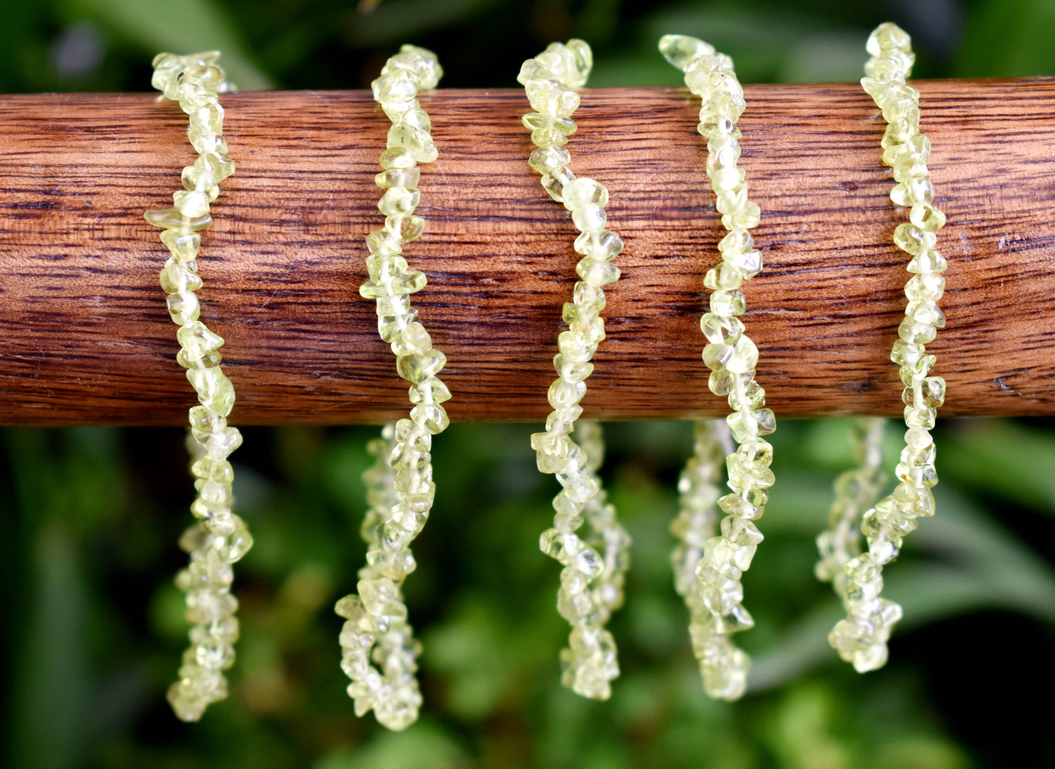 Natural Peridot Chip Bracelets,  Loose Crystal Gemstone Chip Bracelets ~ Healing Chip Bracelet  DestGlow