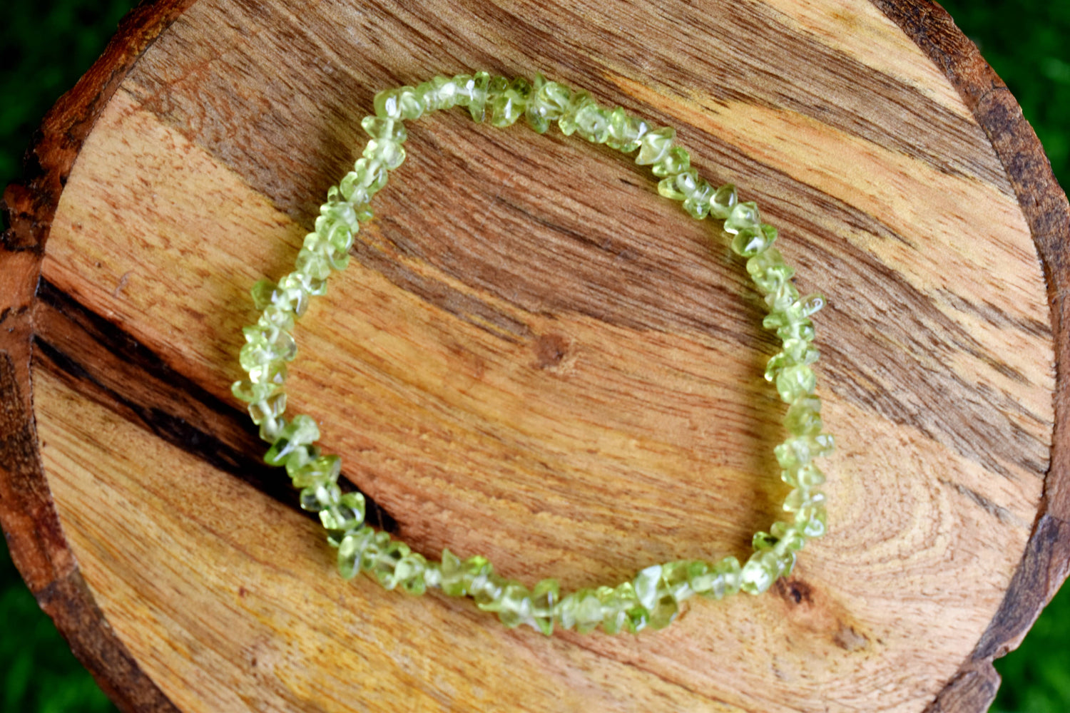 Natural Peridot Chip Bracelets,  Loose Crystal Gemstone Chip Bracelets ~ Healing Chip Bracelet  DestGlow