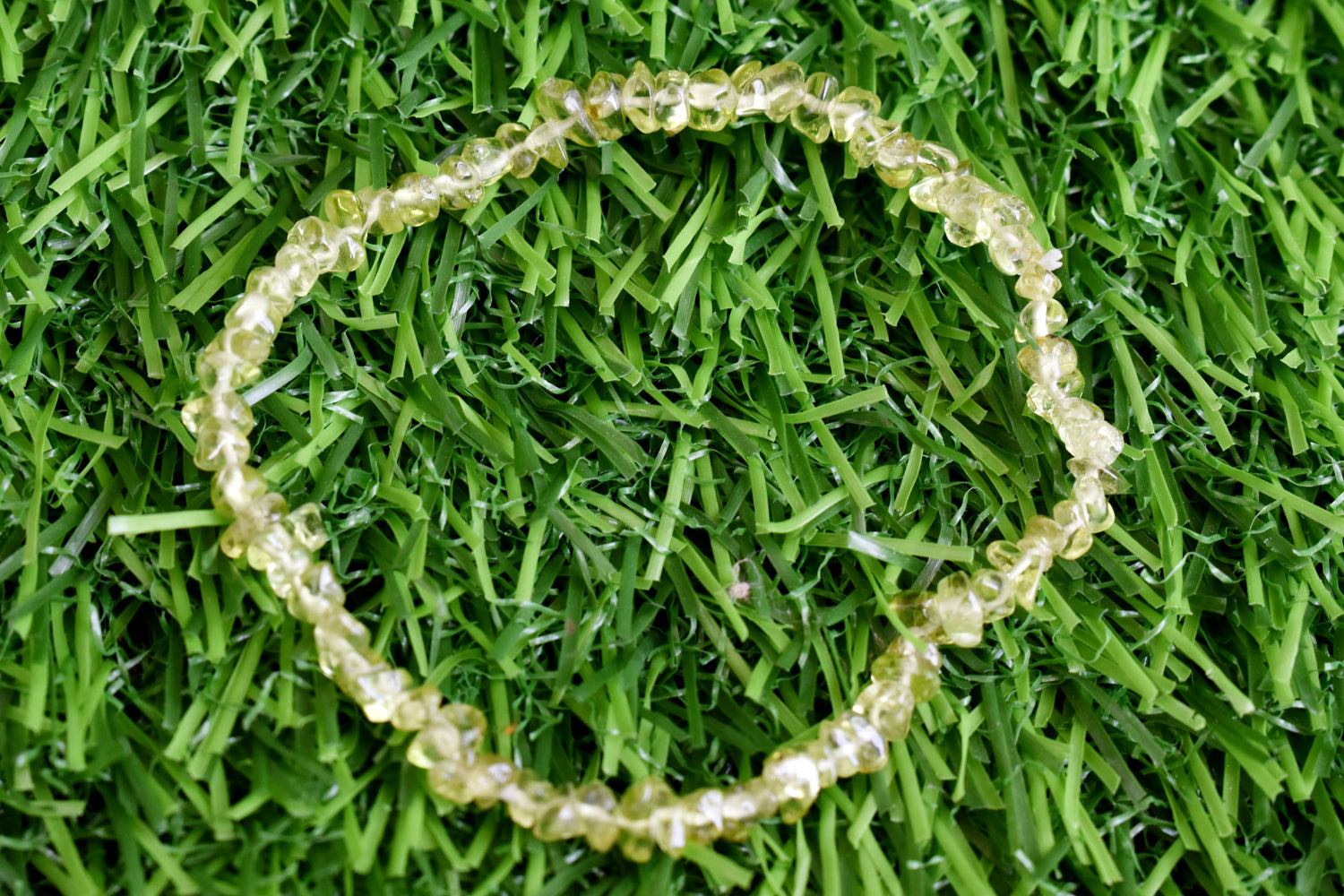 Natural Peridot Chip Bracelets,  Loose Crystal Gemstone Chip Bracelets ~ Healing Chip Bracelet  DestGlow