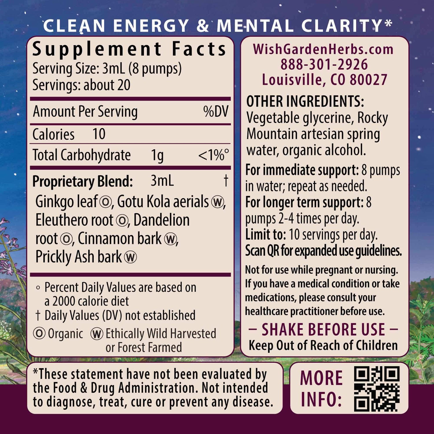 Genius Juice Cognitive Aid by WishGarden Herbs