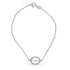 .925 Sterling Silver Diamond Accent MOM Charm Bracelet (J-K Color, I2-I3 Clarity) - 7" Inches  DestGlow