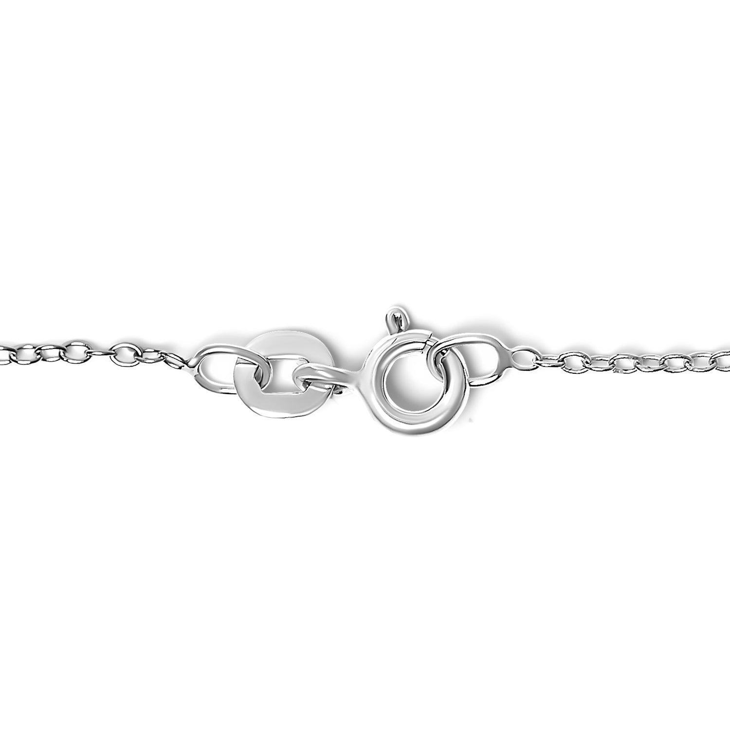.925 Sterling Silver Diamond Accent MOM Charm Bracelet (J-K Color, I2-I3 Clarity) - 7" Inches  DestGlow