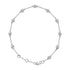 14K White Gold 1/2 Cttw Bezel Set Lab Grown Diamond Station Bracelet by Bids.com