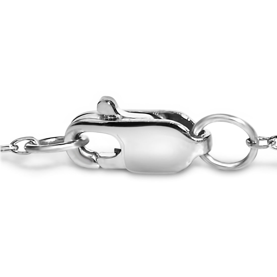 14K White Gold 1/2 Cttw Bezel Set Lab Grown Diamond Station Bracelet by Bids.com