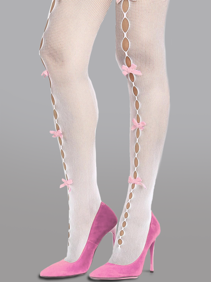 Cute Bow Hollow Out Tights - DestGlow