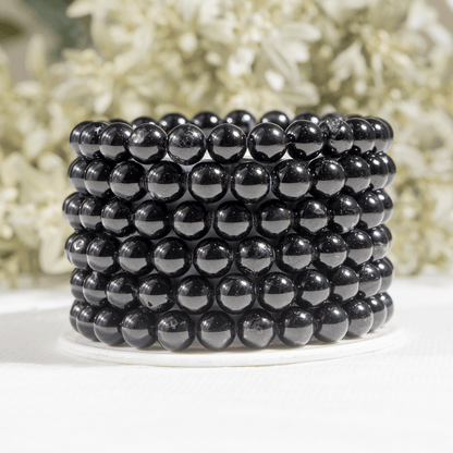 Black Tourmaline Bracelet(Resolution and Strength)  DestGlow