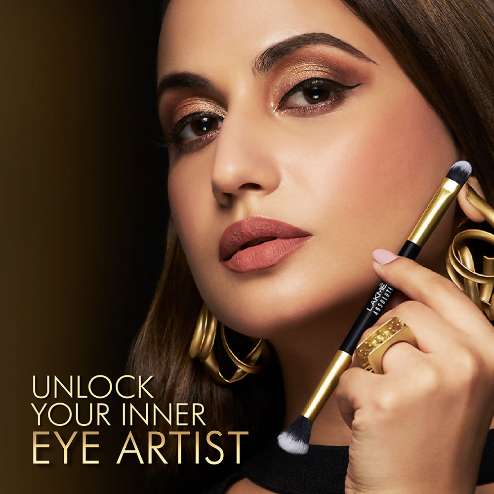 Lakme Absolute Makeup Master Tools - Dual Ended Eyeshadow Brush