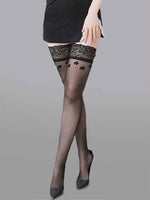 Flower Lace High Stockings - accessories