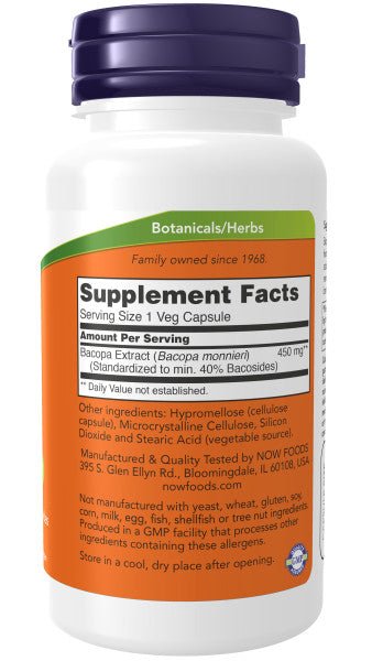 Bacopa Extract 450 mg by Country Life Natural Foods