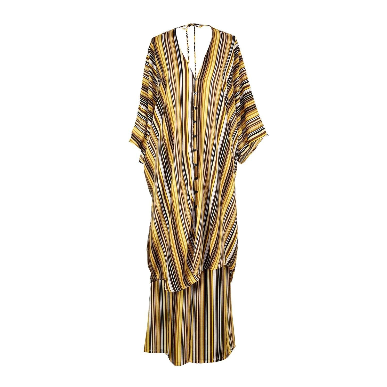 Bank Striped Tunic Caftan Set by Jennafer Grace
