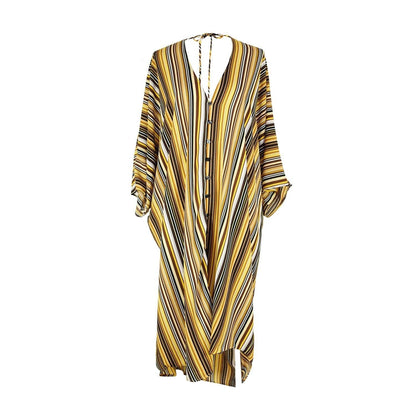 Bank Striped Tunic Caftan Set 