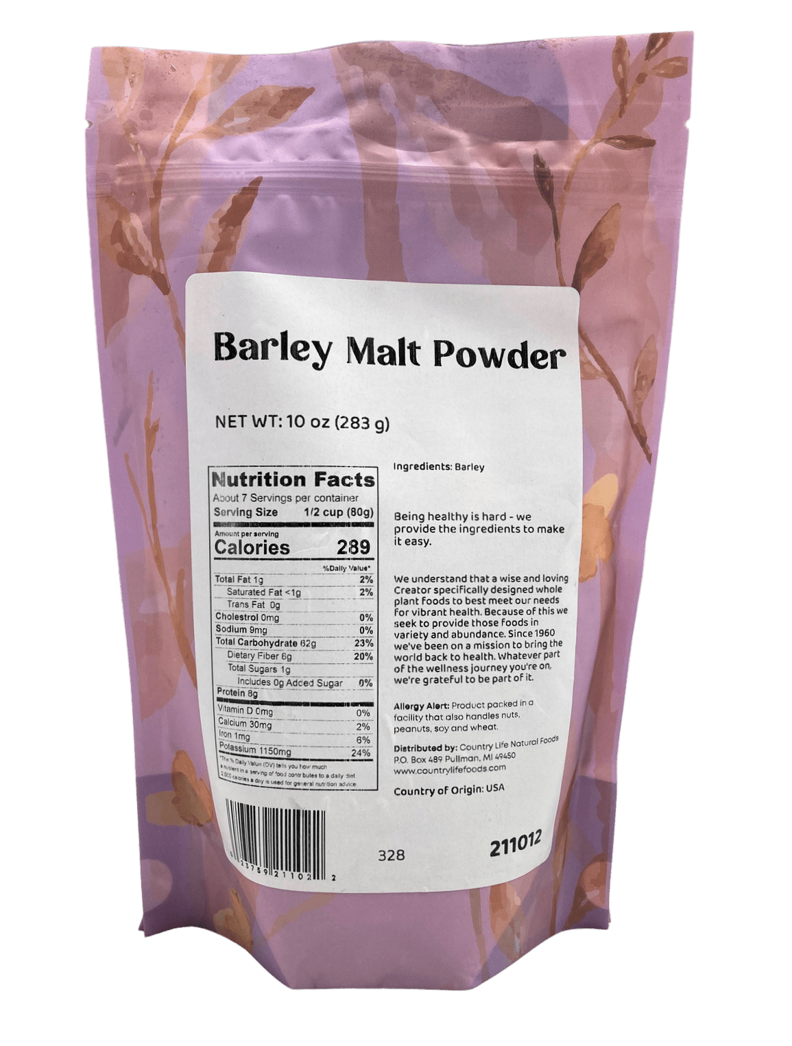 Barley Malt Powder by Country Life Natural Foods