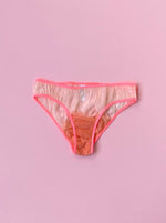 Basic Sheer Gradient Panty w/ Trim - lingerie & underwear
