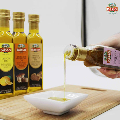 Basso 1904 Infused Extra Virgin Olive Oil Gift Set – 4 x 8.5 fl. oz (250 ml)