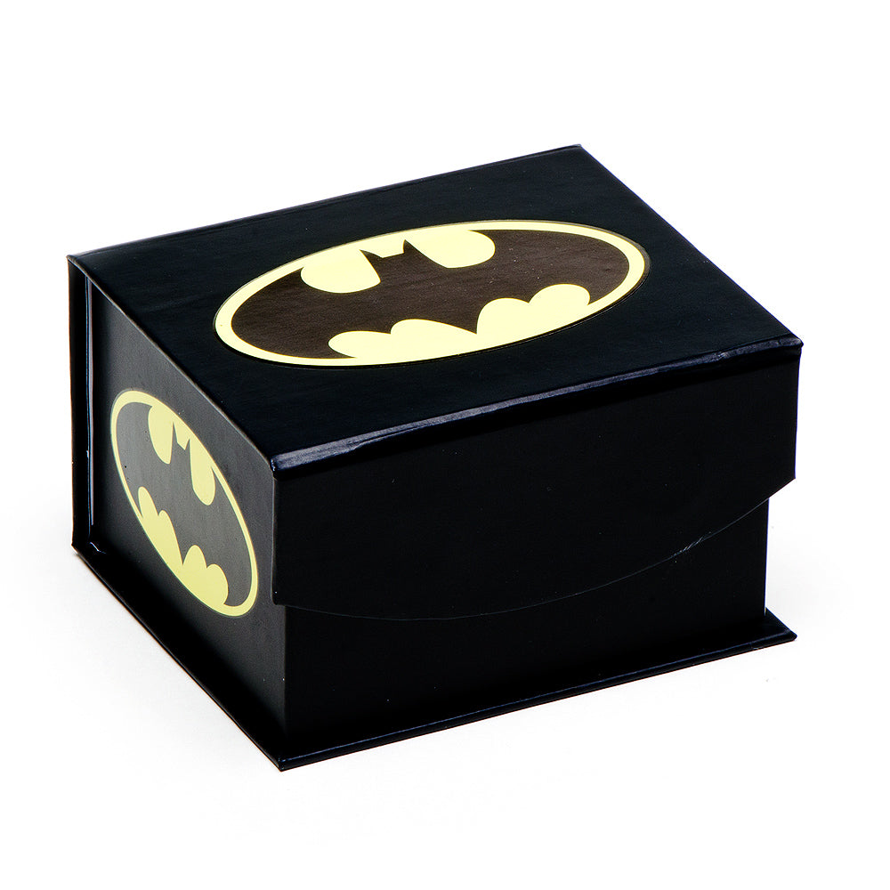 DC Batman Dark Knight Recessed Black Cufflinks by Cufflinks.com