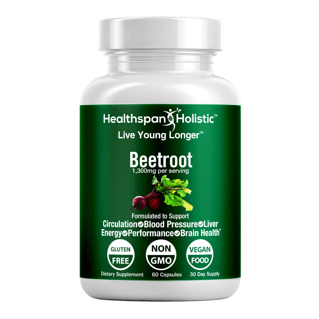 Organic Beetroot 60 Capsules